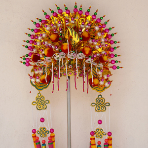 纯铜娘娘凤冠神帽霞帔妈祖神像观音帽子奶奶神明帽凤凰冠寺庙还愿