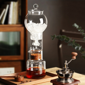 冰滴壶家用冰滴咖啡壶咖啡冷萃壶大容量玻璃冰萃壶滴漏式咖啡器具