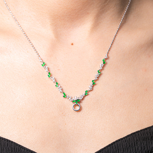 4月22日直播预览【福馆】小绿随形万能链-  翡翠绿蛋面万能链颈饰