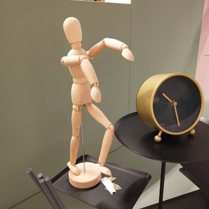 西安宜家正品吉特达 木人本色 人偶玩具 diy 实木 漫画 小木人