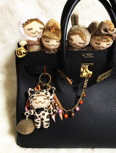 日本代购REEFUR专柜正版梨花娃娃毛绒玩具公仔钥匙扣挂饰包包挂件