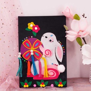 兔年春节中国风装饰年画贴画儿童不织布手工diy幼儿园作业材料包
