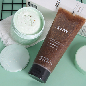 韩国rnw身体磨砂膏嫩白去鸡皮去角质死皮全身深层清洁滋润沐浴露