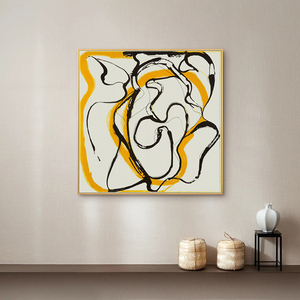 趣味小众抽象韩系摆台照片墙客厅极简无框画你是猴子派来的女神吗