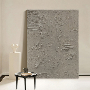 纯手绘油画 现代简约厚肌理石膏抽象追寻记忆装饰画 客厅玄关挂画