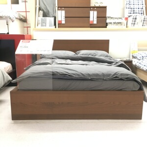 【宜家国内代购】宜家  马尔姆 双人高架床含床板