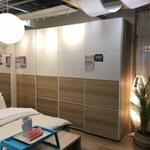 缘圣鞋服网店淘宝宜家家居衣柜家用卧室实木质厂家直销免安装欧式