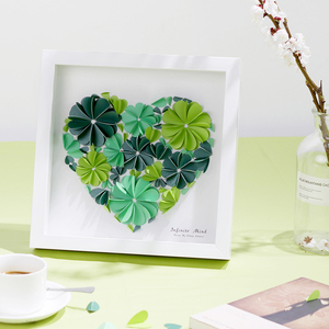 橙创纸艺diy相框心形创意休闲成人儿童手工装饰女生闺蜜情人礼物