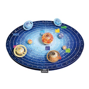 太阳系8大行星立体拼图太空天文星球3D模型diy科教手工儿童玩具