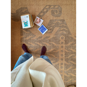 若奈 “跃”系列地毯“含金元宝的虎“ 新西兰羊毛客厅纯色系地毯