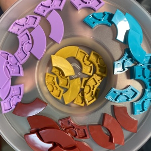 小颗粒积木科技零配散件带孔薄片插轴三角扇形圆薄臂袁莲英12340