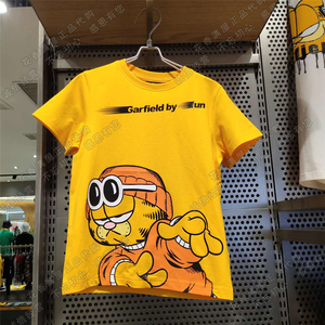 fun潮牌加菲猫儿童亲子款圆领短袖t恤 gt1202abo