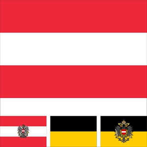 0奥地利旗历史旗帝国战旗带徽旗各种大小可定做可订做