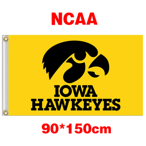 Iowa Hawkeyes 爱荷华大学 鹰眼队 NCAA旗帜 包邮定制