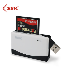 SSK飚王SCRM057高速多合一多功能读卡器 可读CF SD相机卡TF手机卡