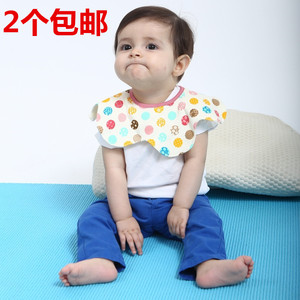外贸360度八角婴儿童宝宝多功能围兜围嘴棉透气口水巾