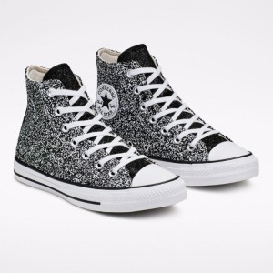 代购匡威converse galaxy dust 银河星空闪光亮片亮面 高帮女板鞋