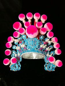 戏装京剧戏曲霸王盔帽精品武生大包巾硬扎巾武将盔头将军盔好将帽