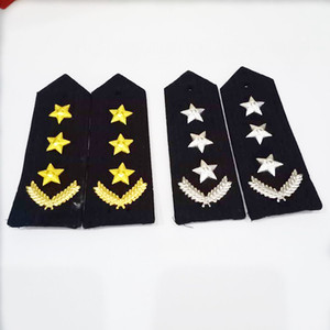 麦穗肩章肩牌简章肩衔执勤服饰配饰制服金属配件标志臂章五星肩章