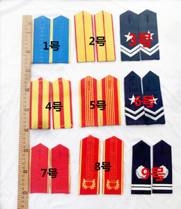 现货学生军训肩章肩牌黄红色肩章学校学员肩章迷彩服肩章配饰配件