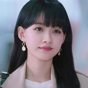 我和我们在一起孙怡夏颜同款耳环小众高级感金色圆圈耳饰耳钉女夏