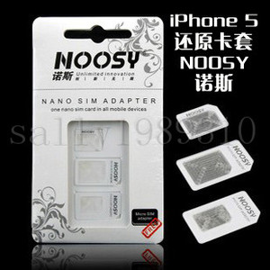 Noosy 诺斯苹果iPhone5 4S Nano Micro Sim还原卡套卡槽卡托