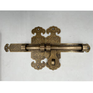 中式庭院大门插销全铜复古双开门纯铜门栓加厚门闩花园门木门插锁