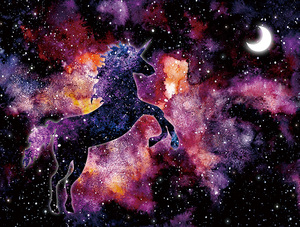 萌叔拼图 星云独角兽538片透明异形片