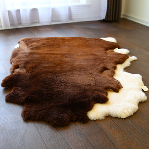澳尊澳洲短羊毛地毯动物整张羊皮垫卧室床边地毯轻奢羊毛沙发垫毯
