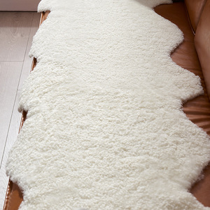 澳尊澳洲羊毛垫整张羊皮坐垫羊毛沙发垫轻奢北欧飘窗垫卷毛皮垫子
