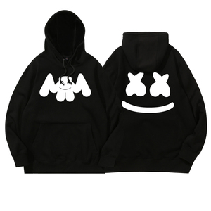 marshmello周边棉花糖衣服百大dj电音蹦迪穿搭2020秋冬连帽卫衣潮