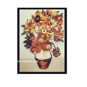 梵高向日葵衍纸