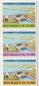 Y20-291-扎伊尔1972水电站风光－印加水里发电大坝3全