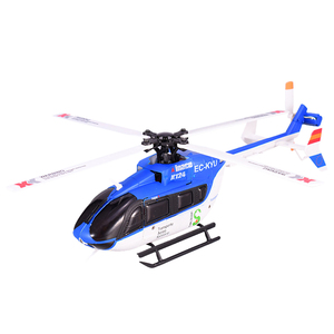 XK伟力K124六通专业无刷遥控直升机单桨特技倒飞电动飞机航模玩具