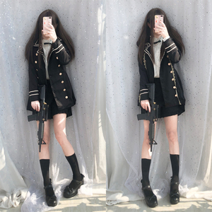 洛丽lolita裙子学院风燕尾服学生软妹基础款萝莉套装jk制服裙正版