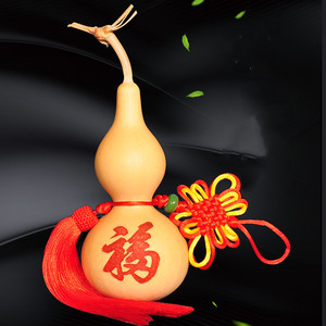 天然小葫芦雕刻图案卧室客厅挂件大葫芦摆件家居门店室内悬挂装饰