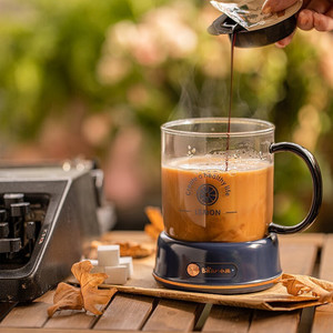 小熊55度恒保温杯分体离式电热垫水杯热销恒温加热吸管咖啡杯套装