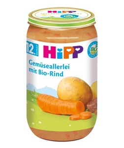 德国 Hipp喜宝 有机土豆胡萝卜牛肉泥 250g 12+