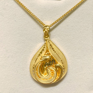 现货周大福国内专柜正品 代购 足金黄金吊坠花丝凤凰于飞 金凤凰