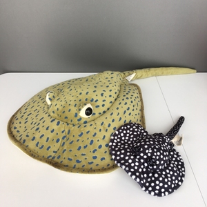 出口欧美原单尾货毛绒玩具海洋动物仿真魔鬼鱼玩偶公仔