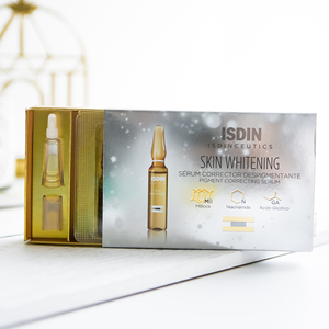 现货西班牙isdin怡思丁美白水安瓶清爽烟酰胺褪黑提亮痘印30支