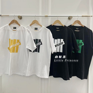 小公主韩国直邮 undefeated五道杠短袖t恤圆领百搭宽松男女休闲