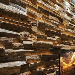 电视背景墙木板装饰实木