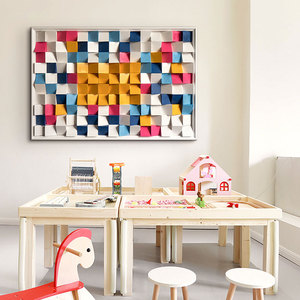 电视背景墙拼图拼花