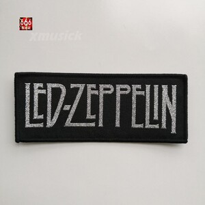 led zeppelin 银logo齐柏林飞艇乐队官方布标布贴patch 666摇滚店