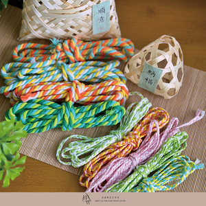 【欢喜物】 端午5mm彩色棉绳三股绳 辫子绳 多色绳手工DIY装饰