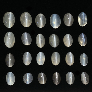 xxs01天然矽线猫眼石裸石戒面彩色宝石定制镶嵌18k金戒指耳钉吊坠