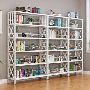 钢架置物架落地书架储物书柜铁架货架学生家用展示架多层陈列超市