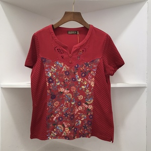 同款货源兔子oo7淘宝夏款桑迪女装专柜正品刺绣民族风中老年妈妈