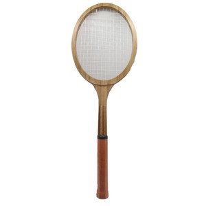 新款POWERTI收藏纪念版木质复古网球拍古董限量竹质网球拍